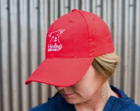 Red Embroidered Cap - Harley's Dream