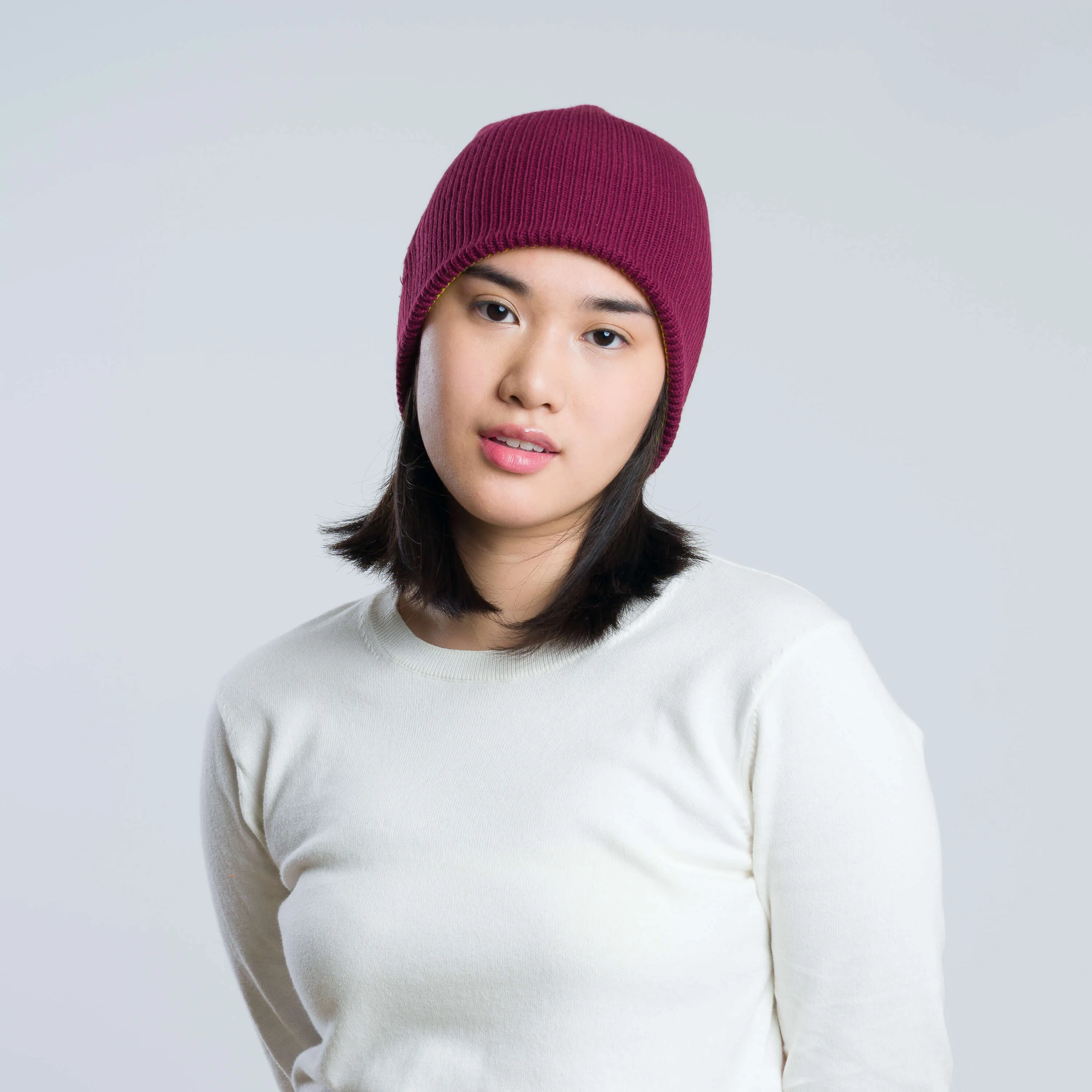 Ribbed Reversible Knit Hat