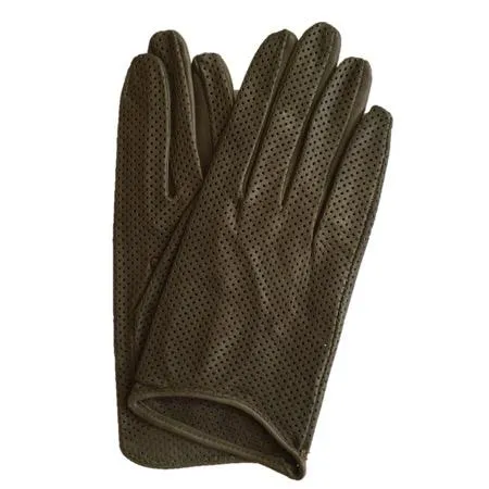 Sasha - Women's Unlined Perforated Leather Gloves