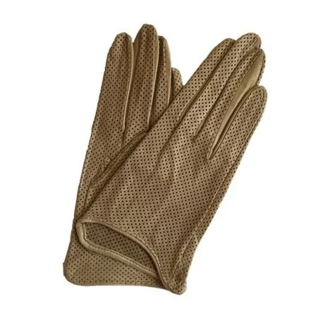 Sasha - Women's Unlined Perforated Leather Gloves