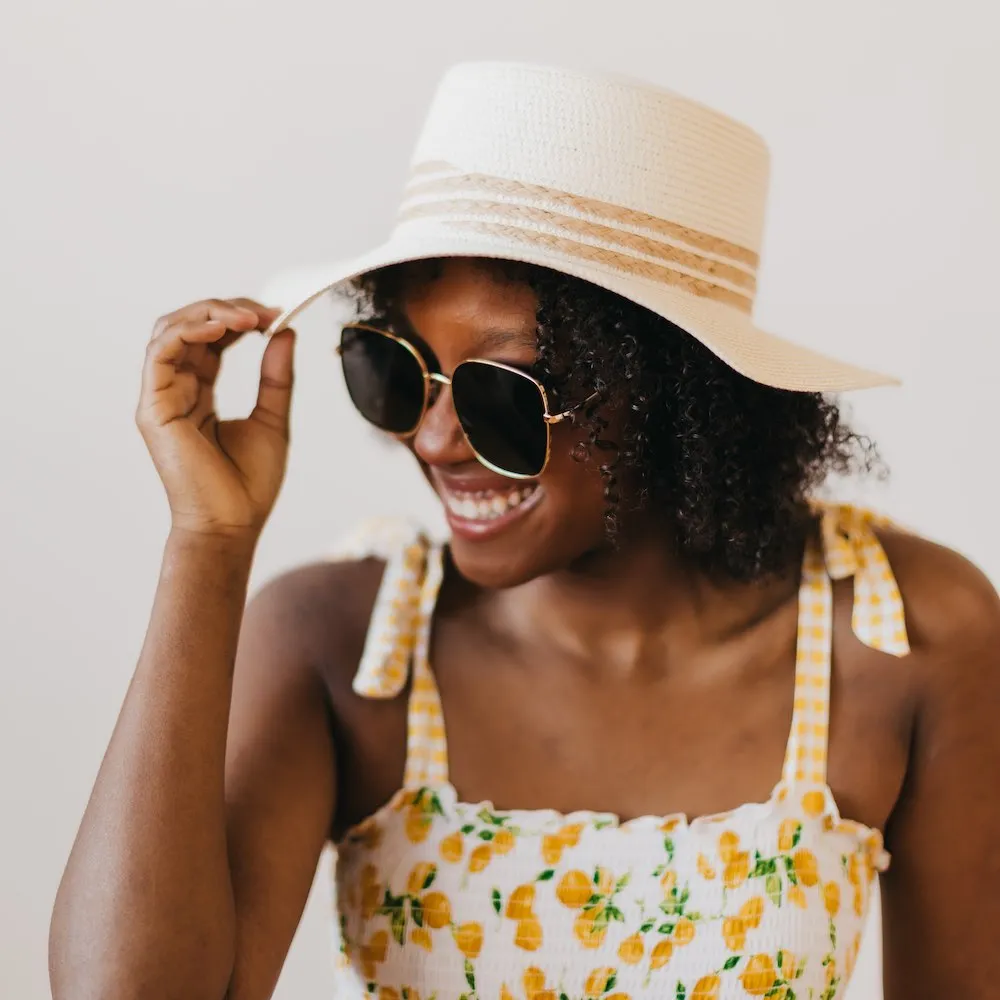 Scout Straw Wide Brim Boater Hat