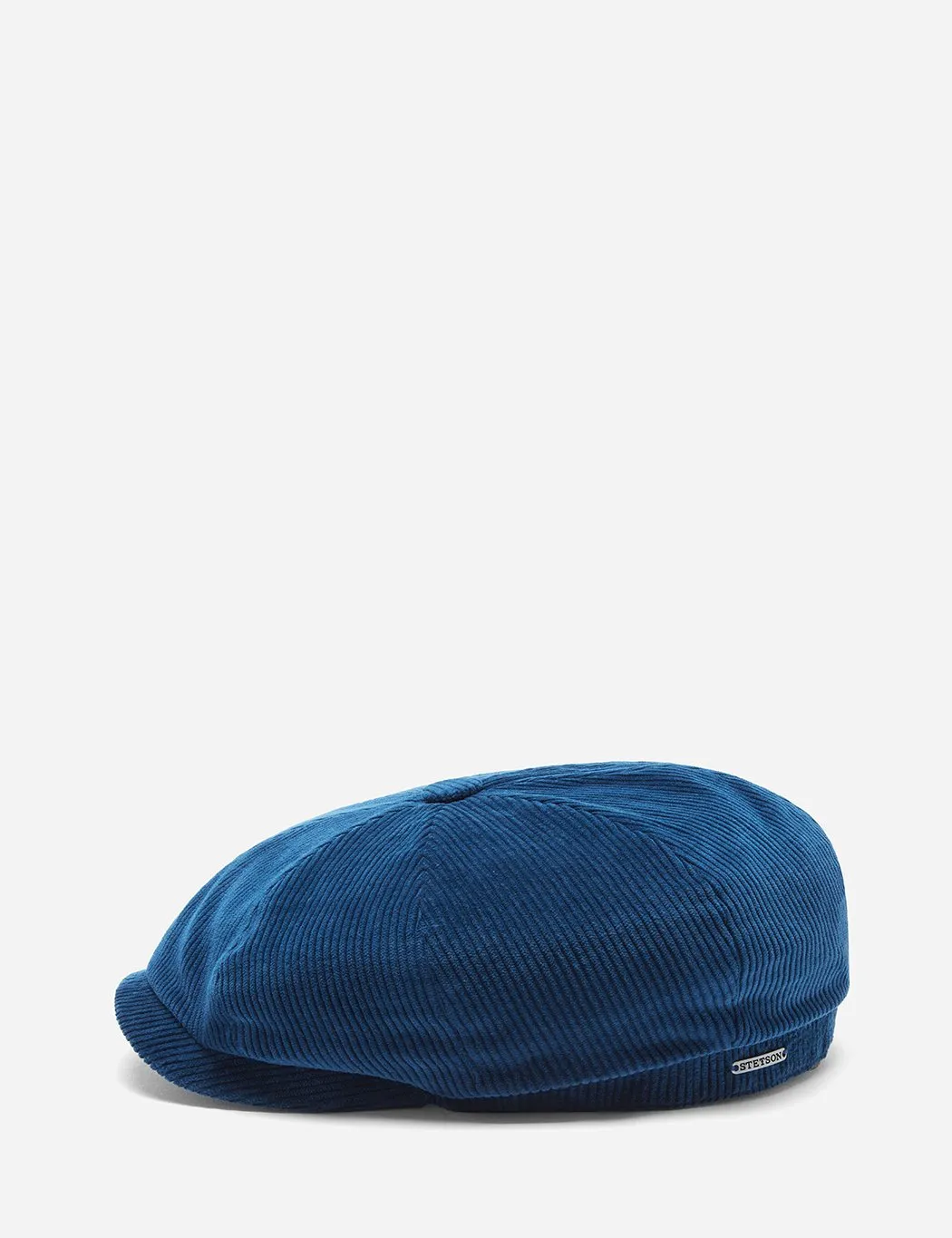 Stetson Hatteras Cord Newsboy Cap (Cord) - Navy Blue