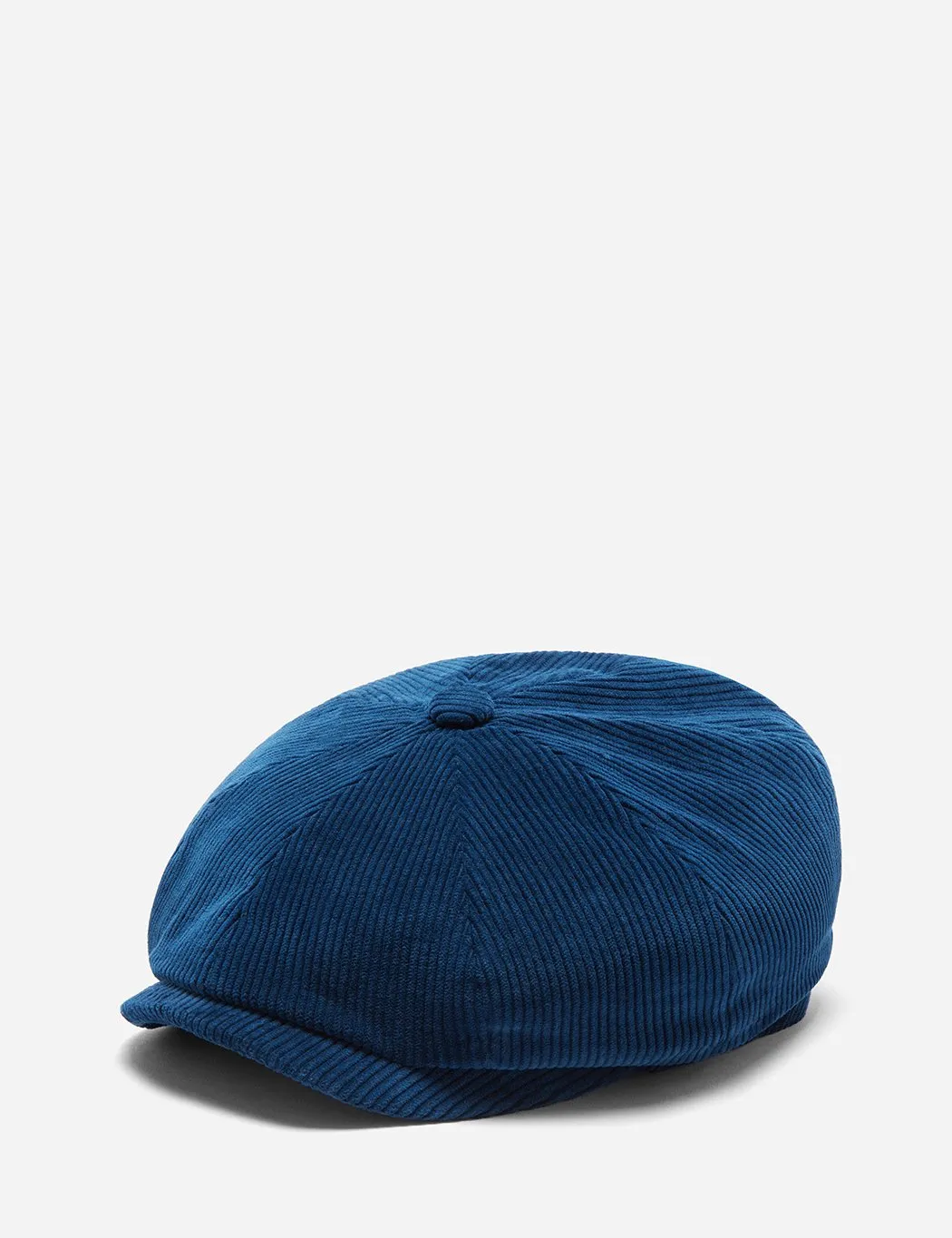 Stetson Hatteras Cord Newsboy Cap (Cord) - Navy Blue