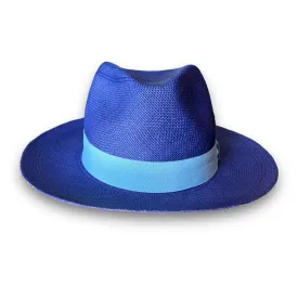 The FLAMEKEEPERS HAT CLUB JET FUEL PANAMA COBALT BLUE