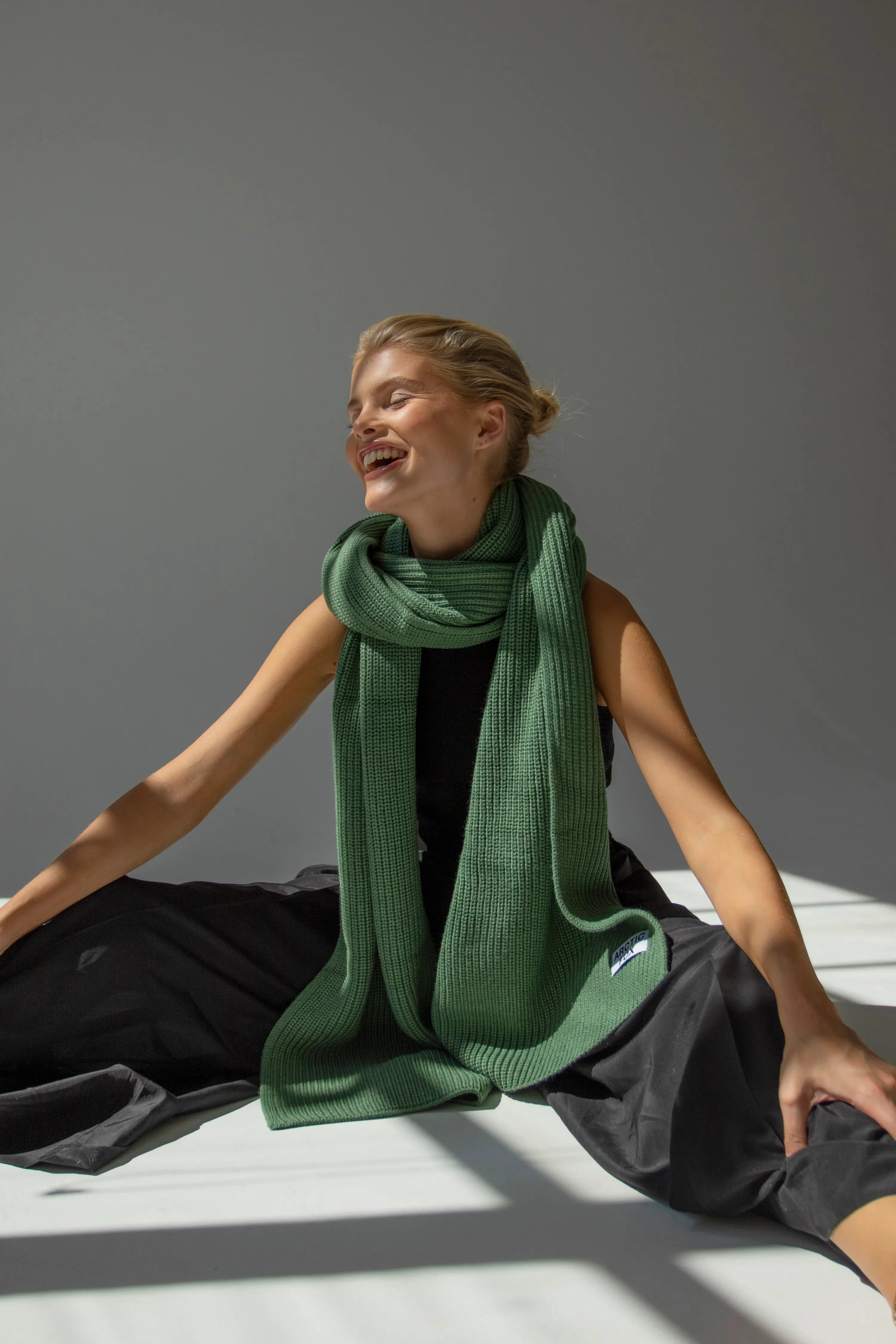 The Recycled Bottle Scarf in Forest Fern