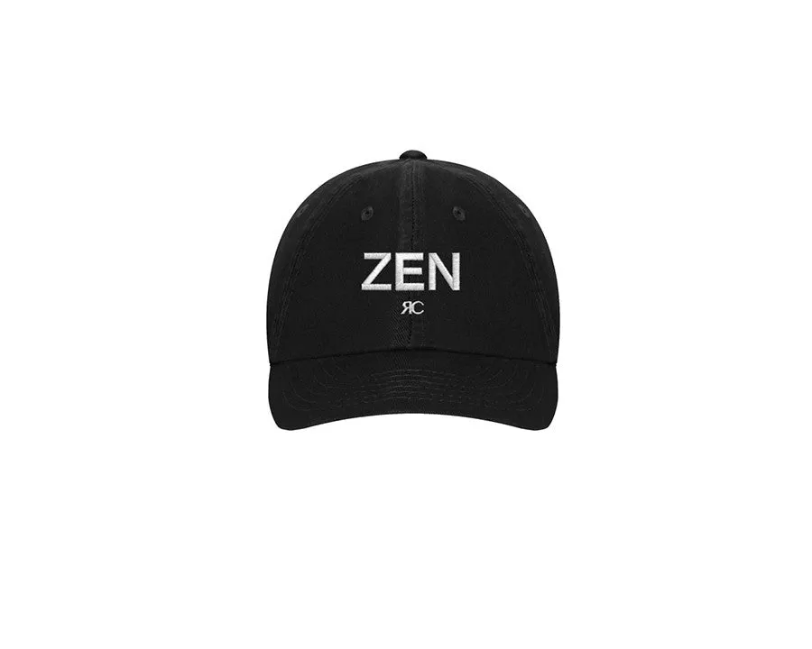 Unisex Black Baseball Cap - Zen