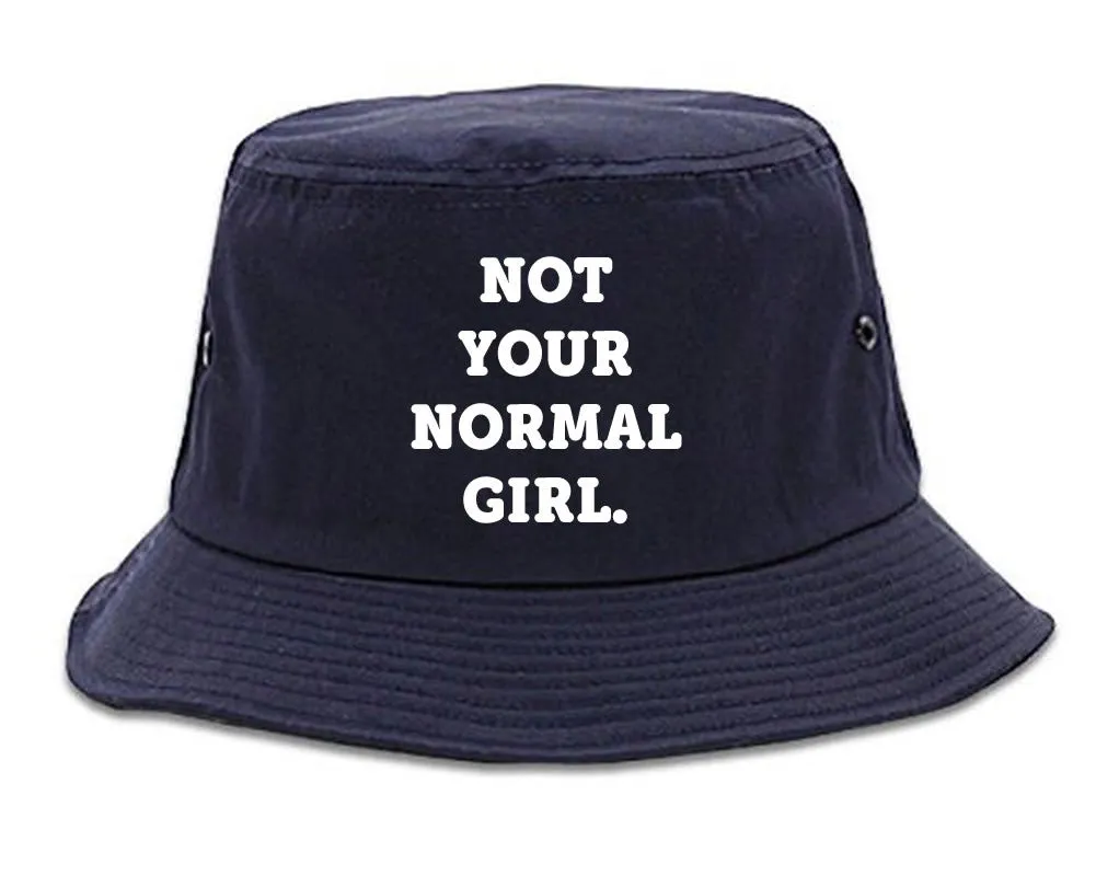 Very Nice Not Your Normal Girl Weird Bucket Hat Navy Blue