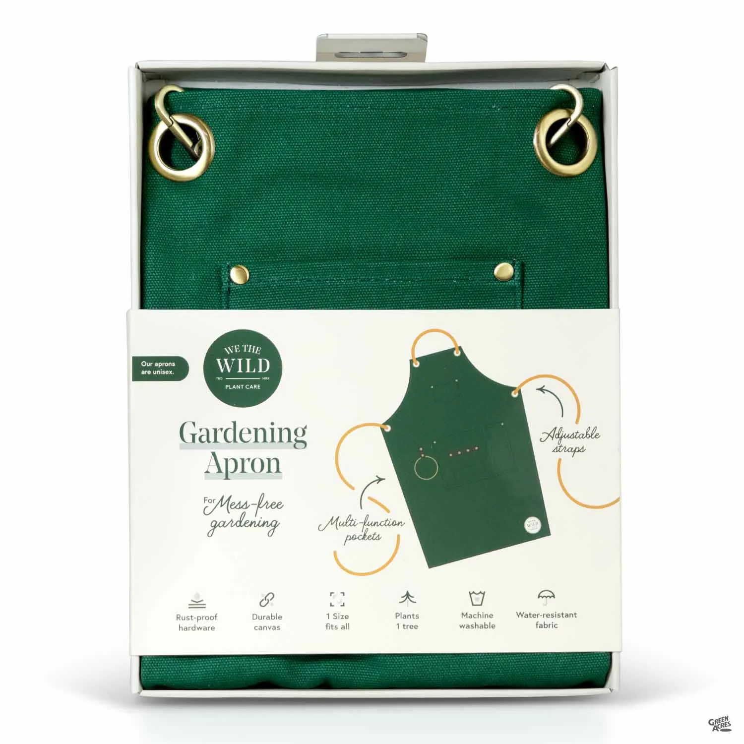 We The Wild Canvas Gardening Apron