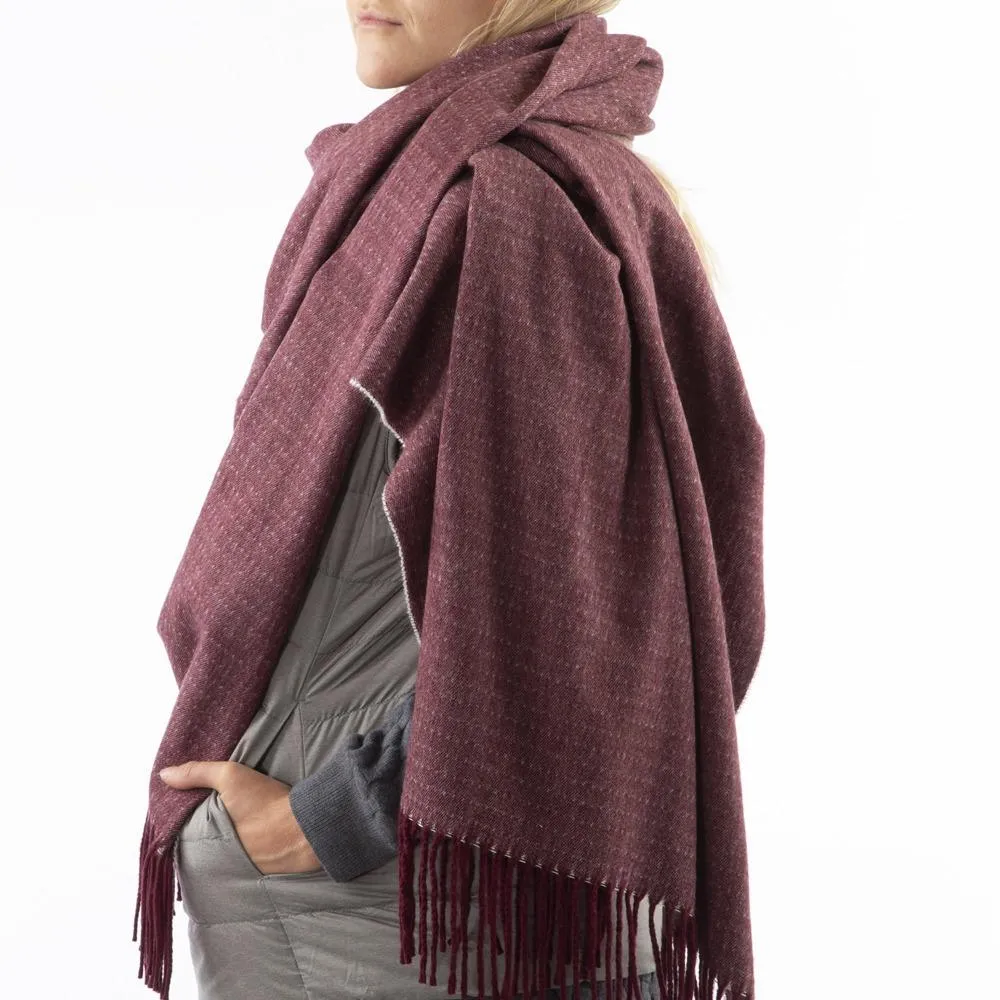 Women’s Recycled Scarf with Fringe