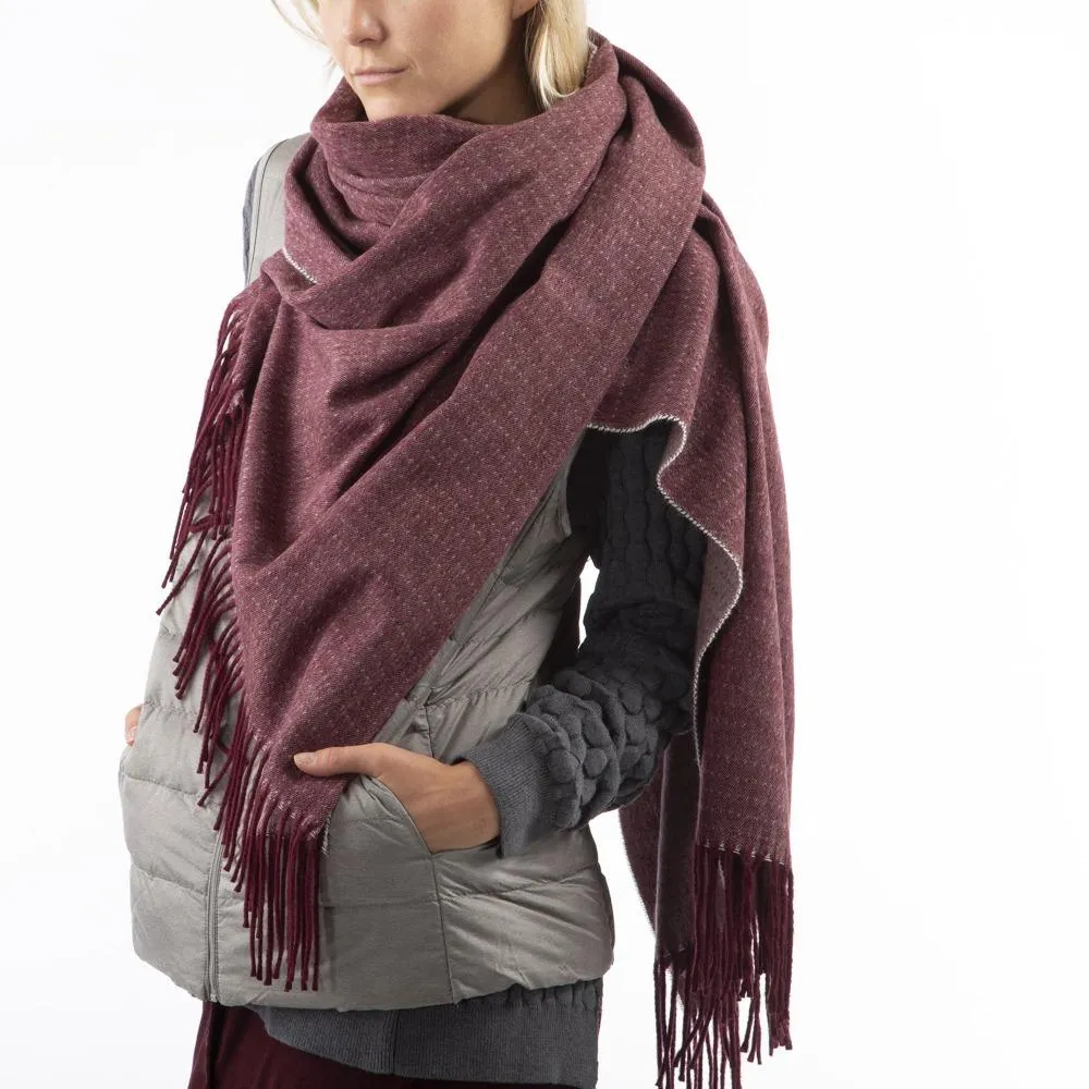 Women’s Recycled Scarf with Fringe